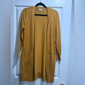 Cielo Women's Golden Open Front Cardigan